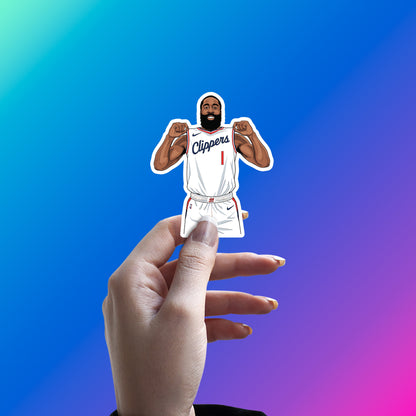 JAMES HARDEN - CLIPPER PRIDE FLEX STICKER