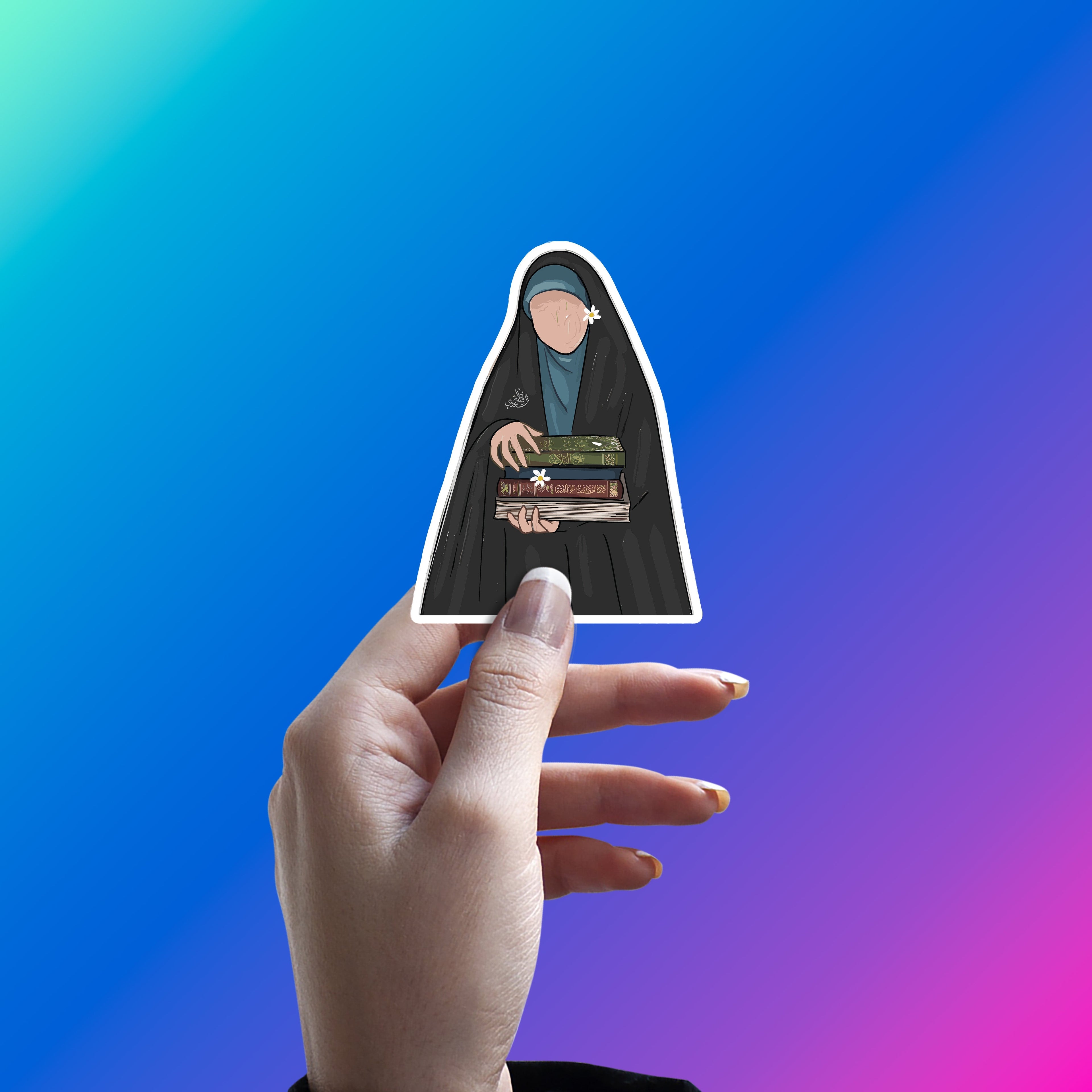MUSLIM GIRL STICKER - HIJAB STICKER - 5