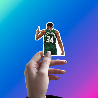 GIANNIS ANTETOKOUNMPO - NUMBER ONE POINT STICKER