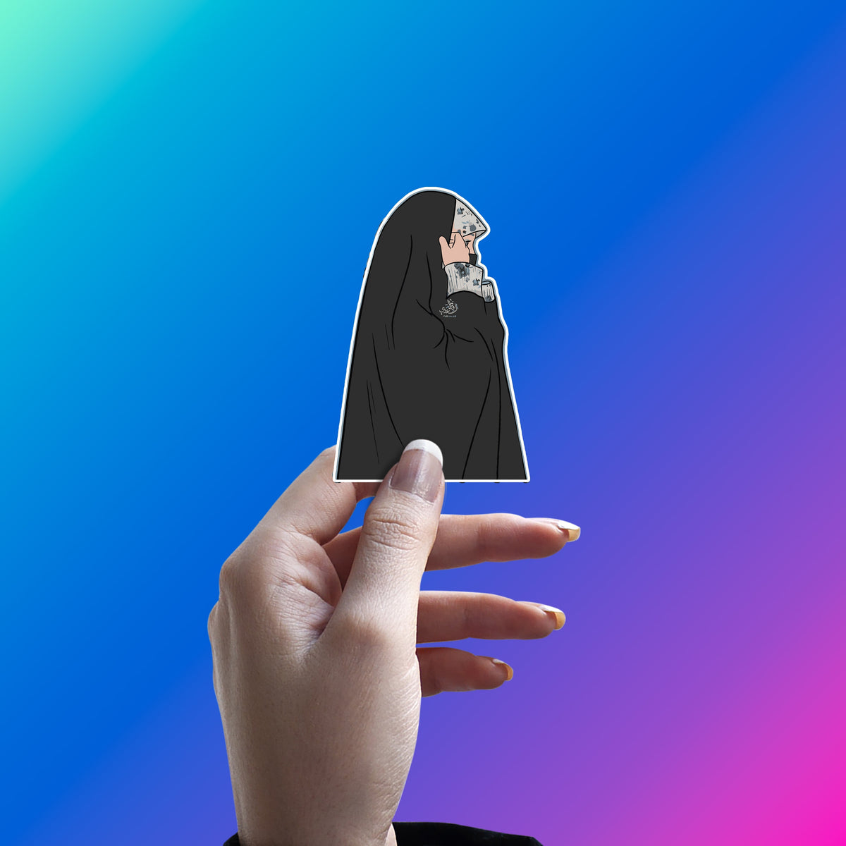 MUSLIM GIRL STICKER - HIJAB STICKER - 7