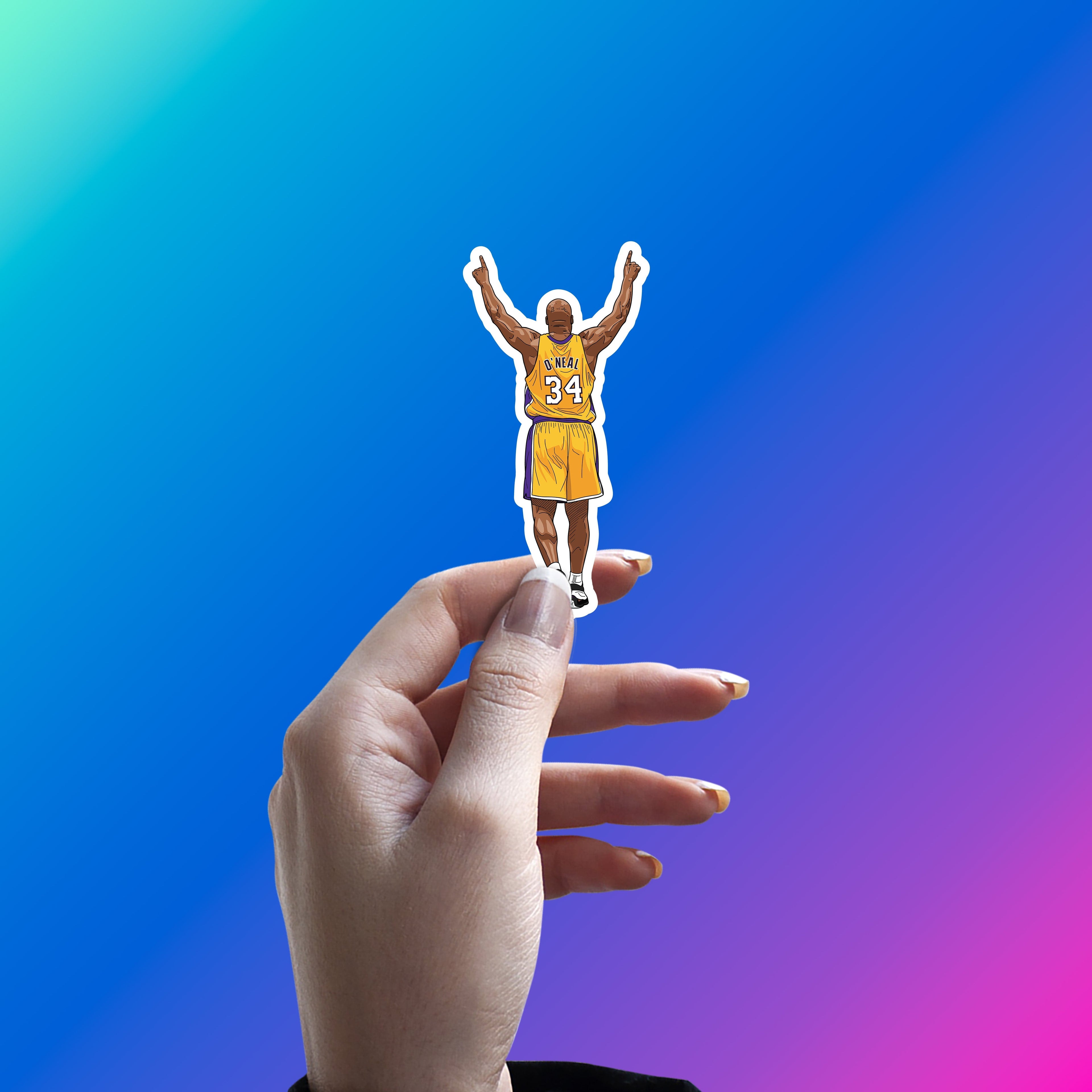 SHAQUILLE O'NEAL - LAKERS DYNASTY KING STICKER
