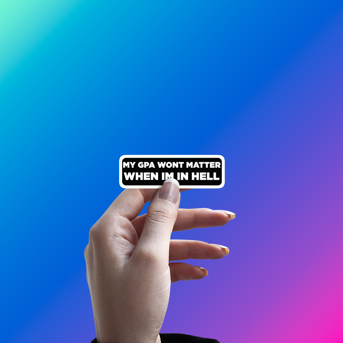 ACADEMIC OVERACHIEVER'S DISCOUNT STICKER
