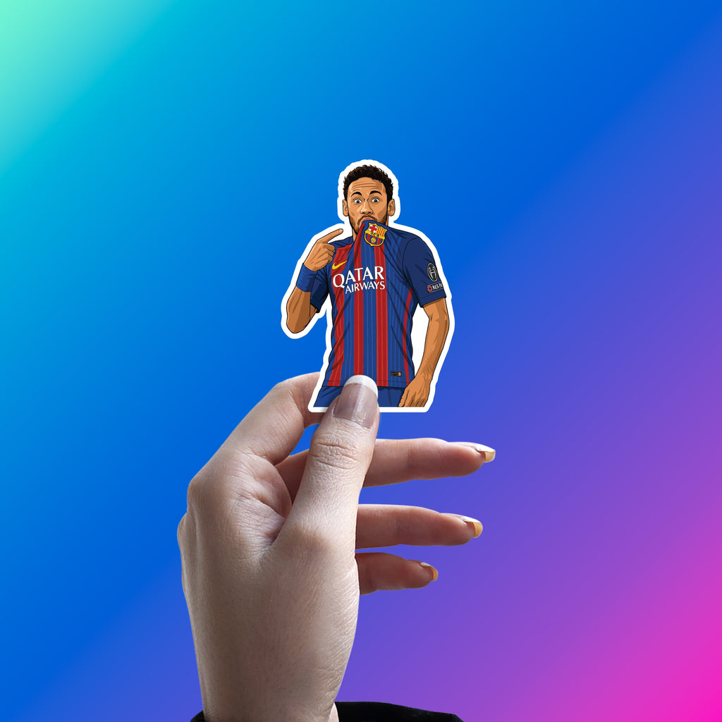 BARCA BADGE KISS – NEYMAR JR STICKER