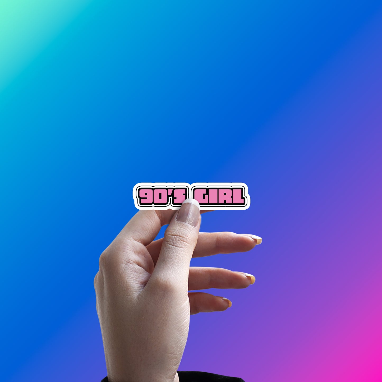 90S GIRL, BUBBLY SODA WALI FEEL STICKER