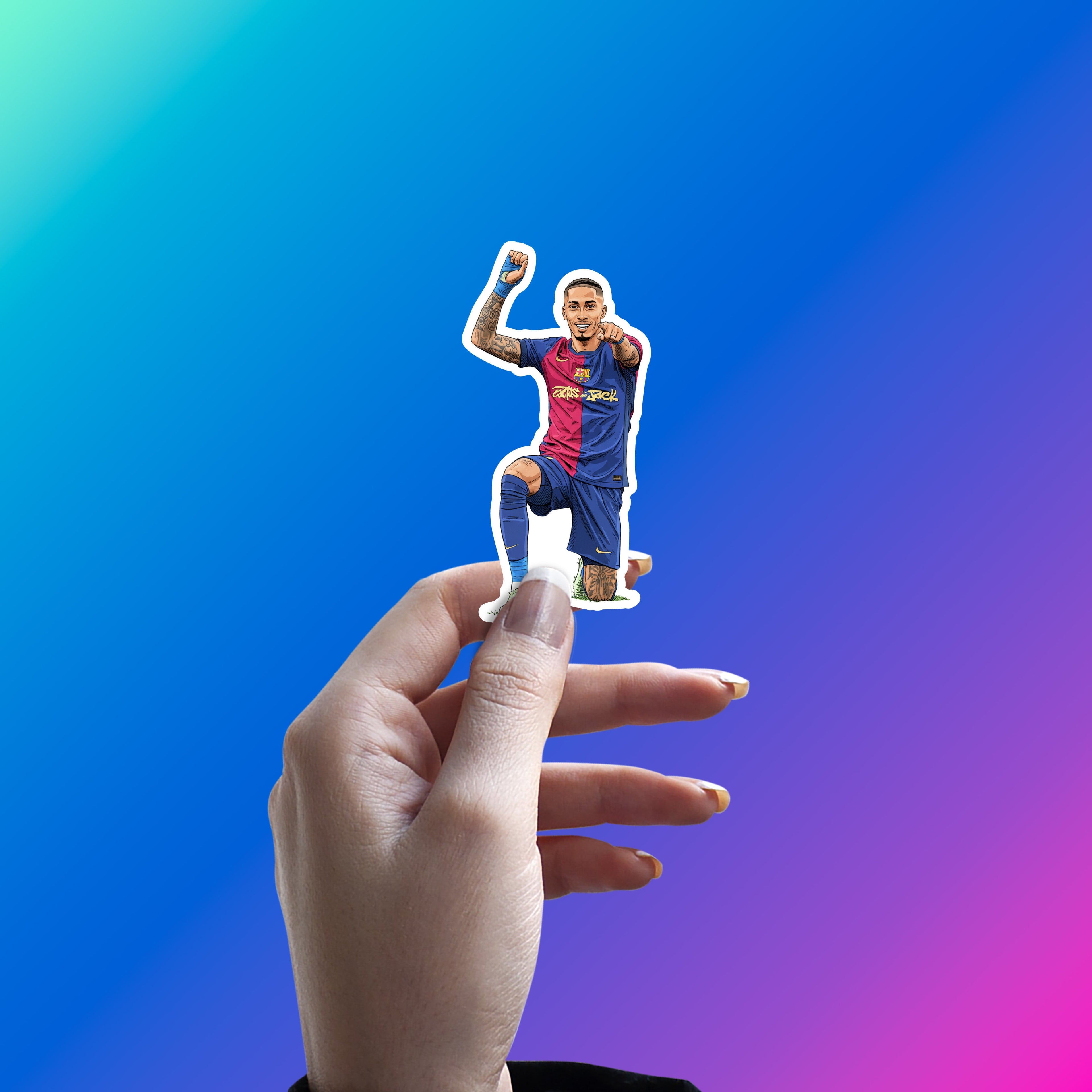 SAMBA IN CATALONIA - RAPHINHA STICKER