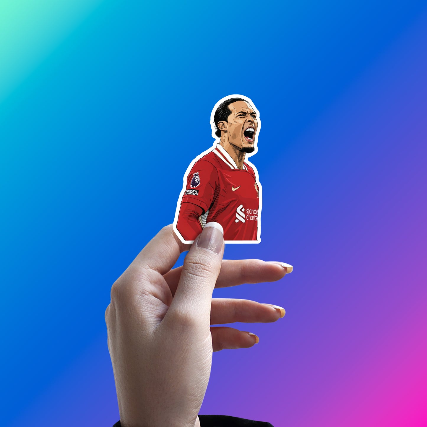 VIRGIL VAN DIJK - ANFIELD FORTRESS STICKER