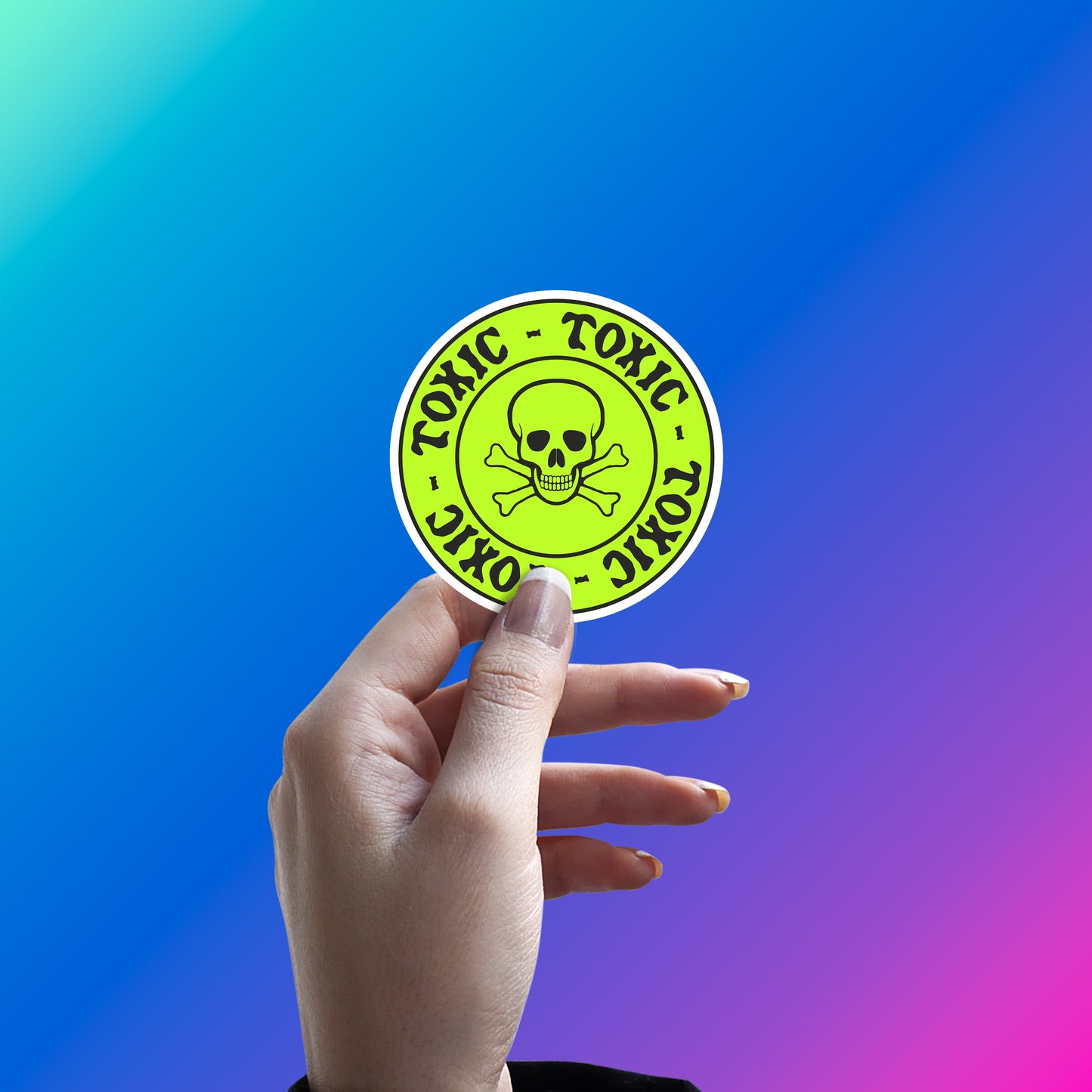 BIOHAZARD FRIENDSHIP CIRCLE STICKER