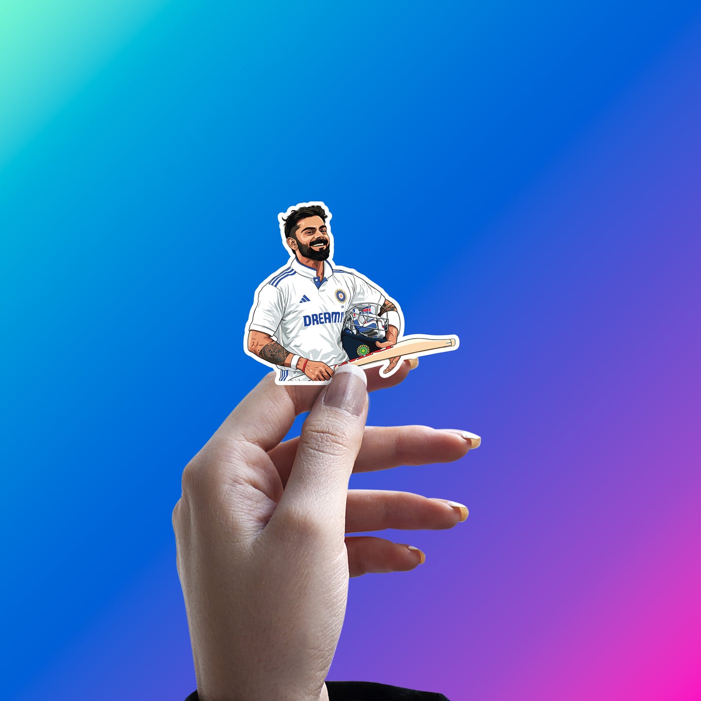 VIRAT KOHLI - KING'S SWAG POSE STICKER