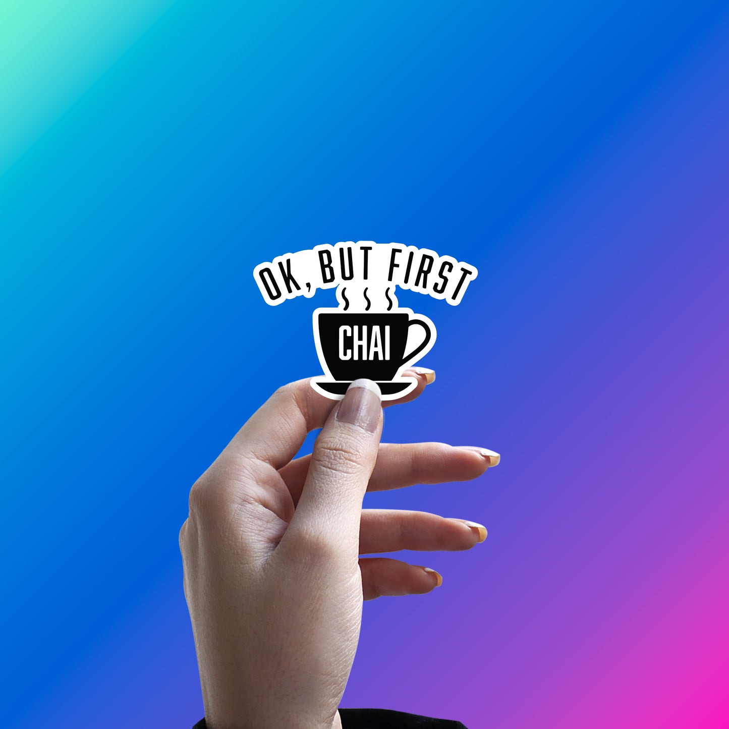CHAI OVER PRODUCTIVITY STICKER