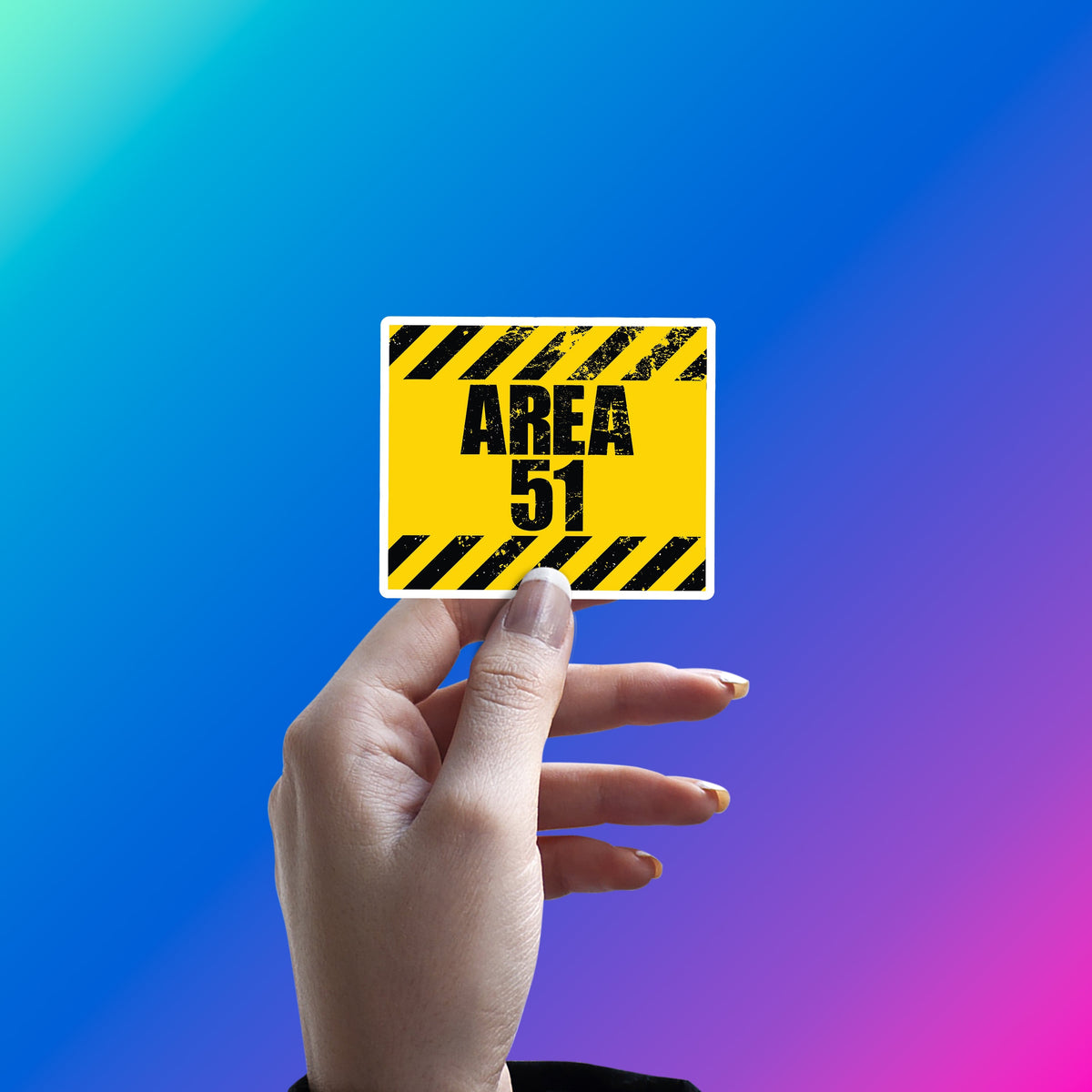 CAUTION ZONE STICKER