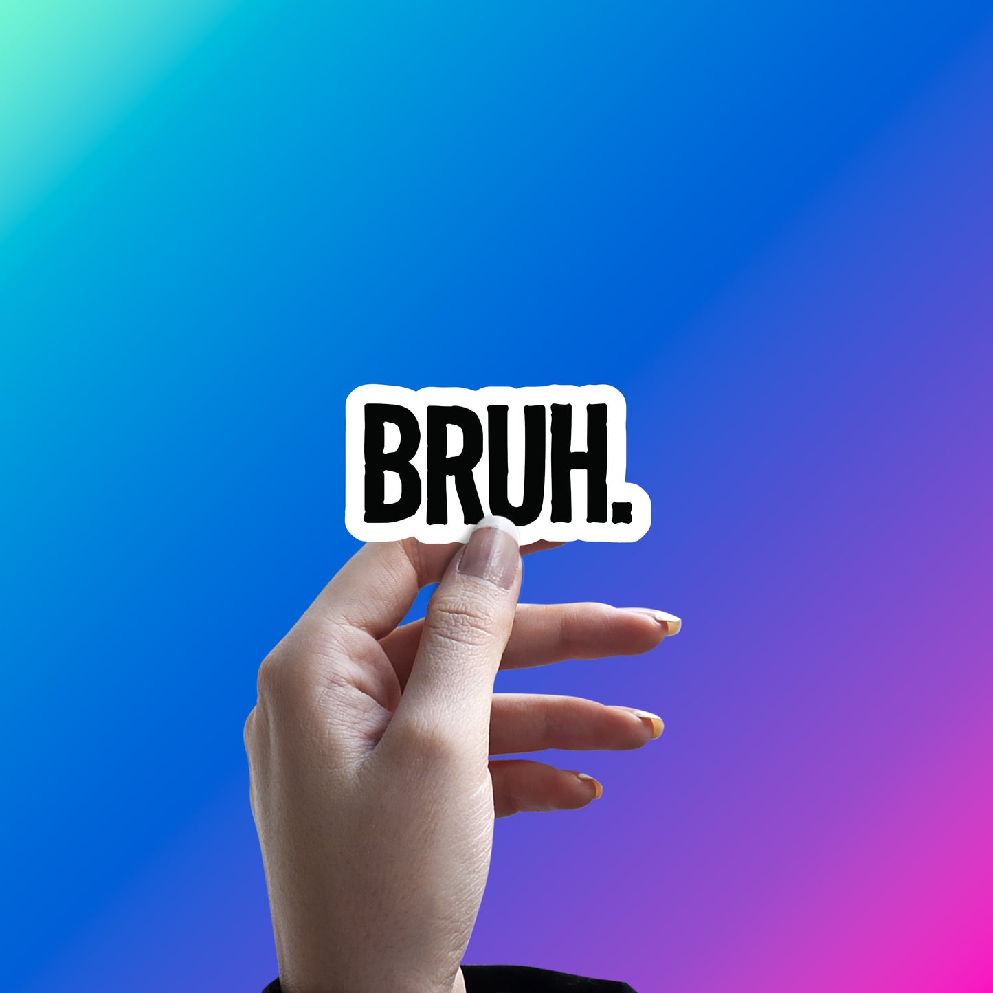 BRUH KA LEVEL OP STICKER