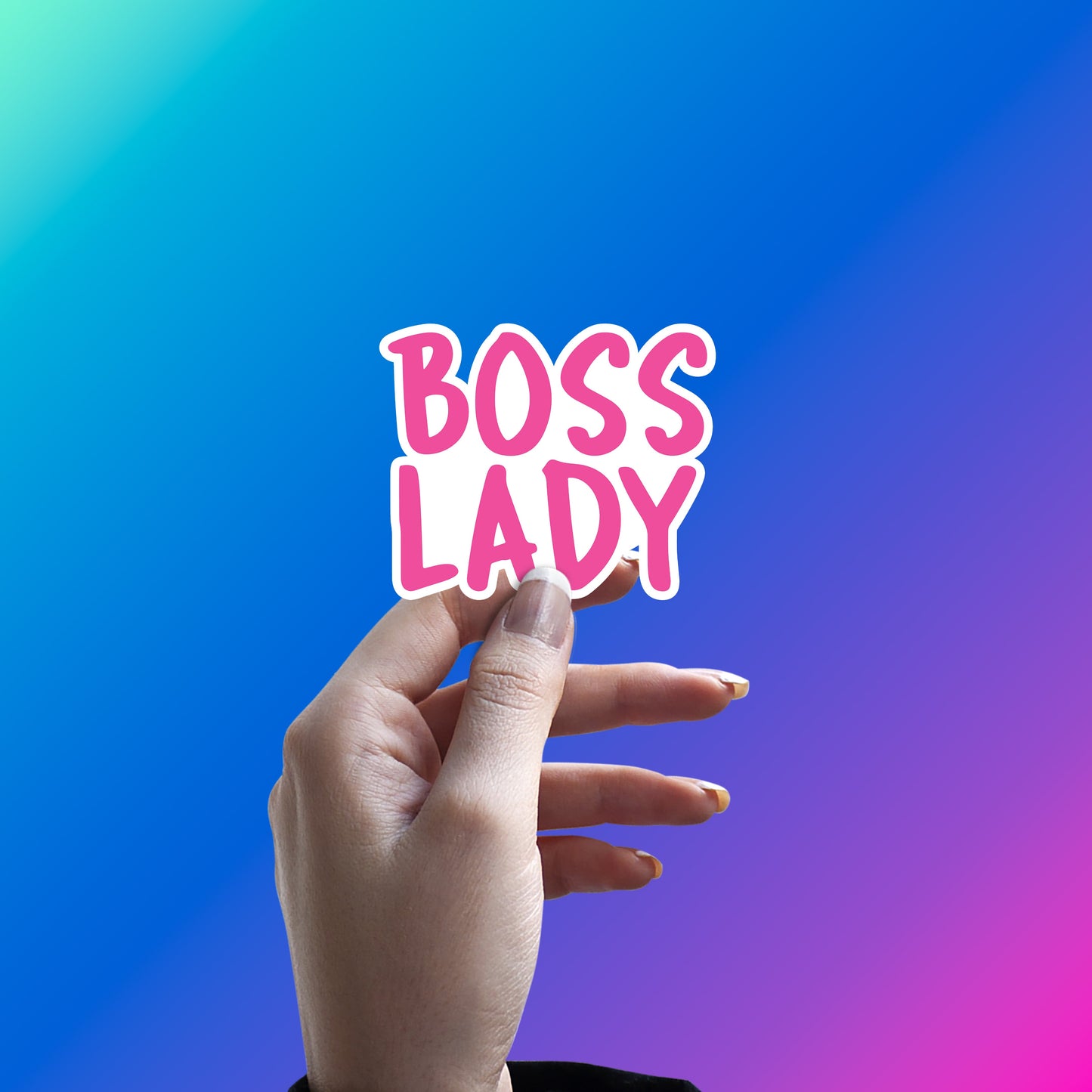 BOSS LADY VIBES STICKER