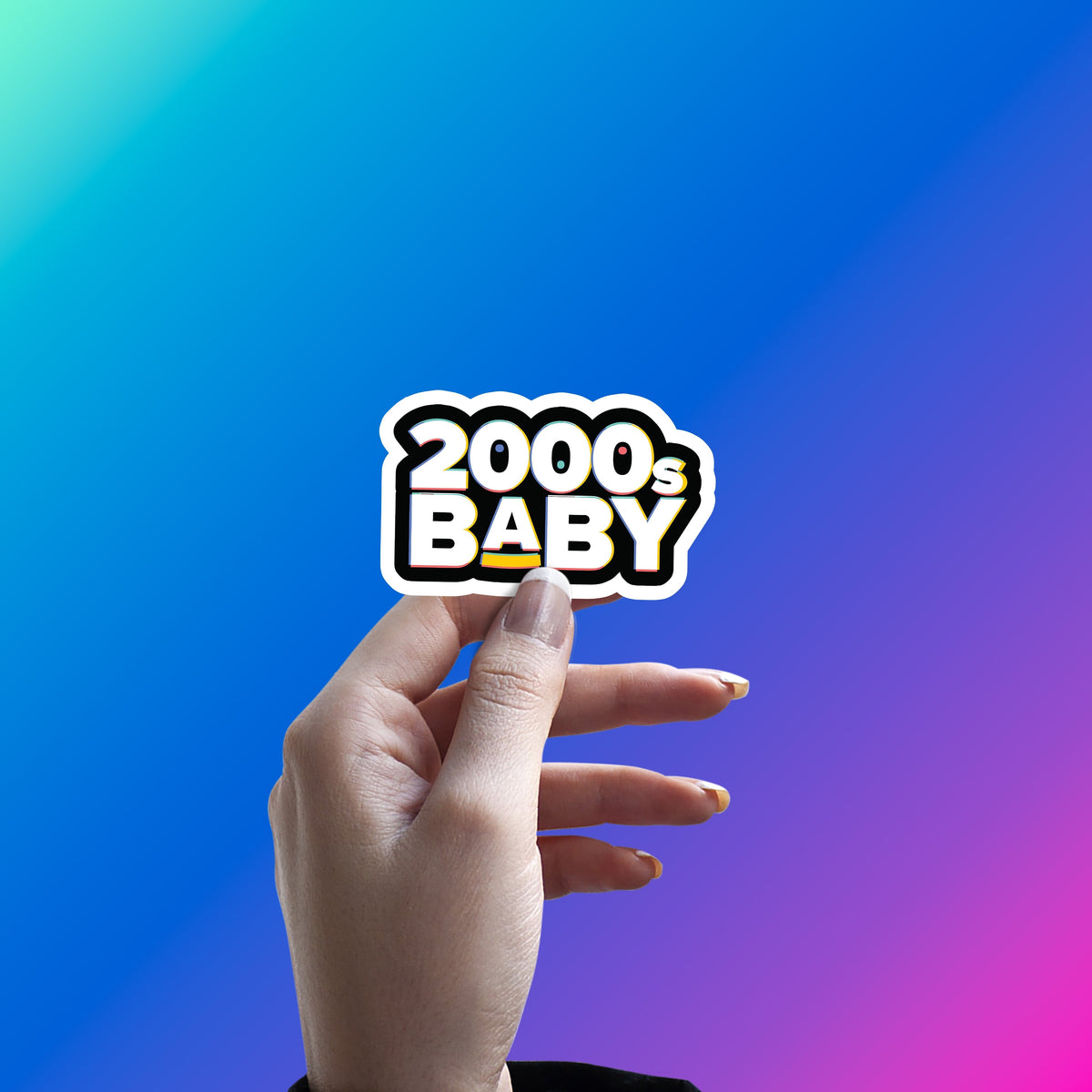 BORN IN THE WRONG ERA STICKER