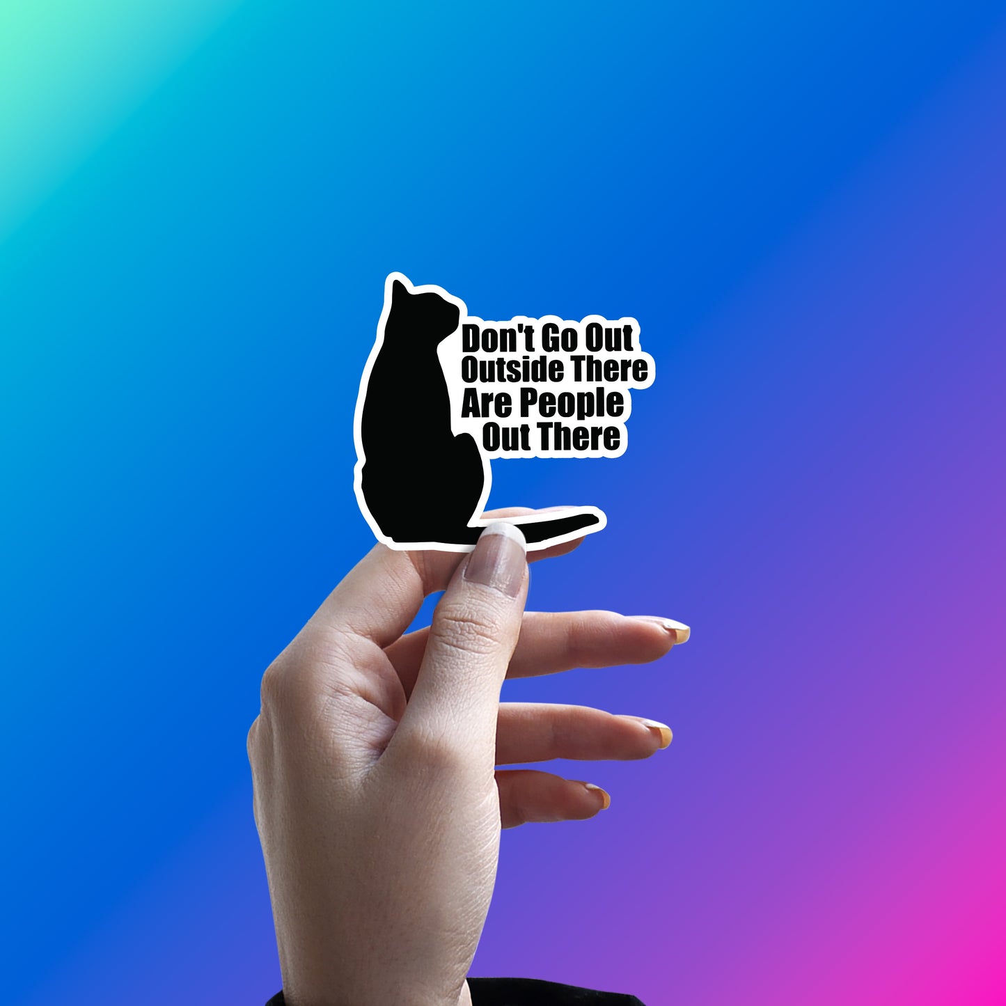 BAHAR MAT JA, LOG WAHAN HAI! STICKER