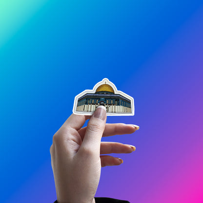 JERUSALEM MOSQUE - PALESTINE STICKER