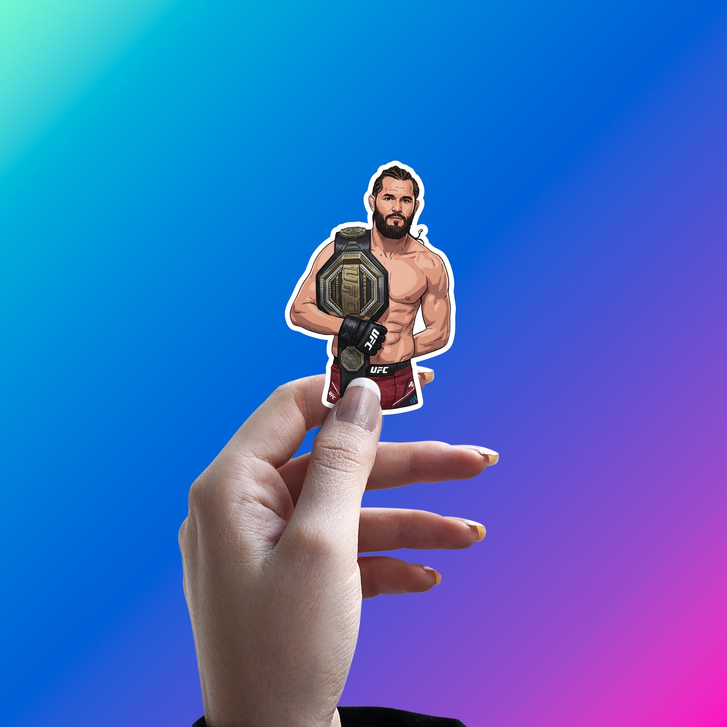 JORGE MASVIDAL - STREET JESUS CHAMPION STICKER
