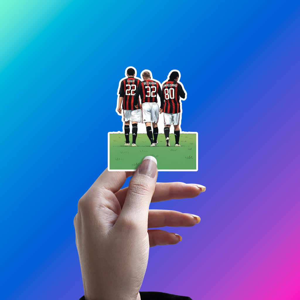 KAKA - BECKHAM - RONALDINHO - MILAN GALACTICOS STICKER