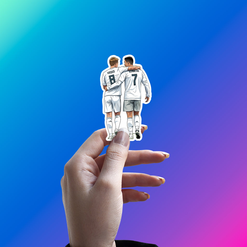 KROOS & RONALDO - LOS BLANCOS BROTHERS STICKER