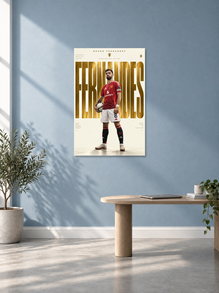 Bruno Fernandes Stickyfunk Exclusive limited edition wall poster