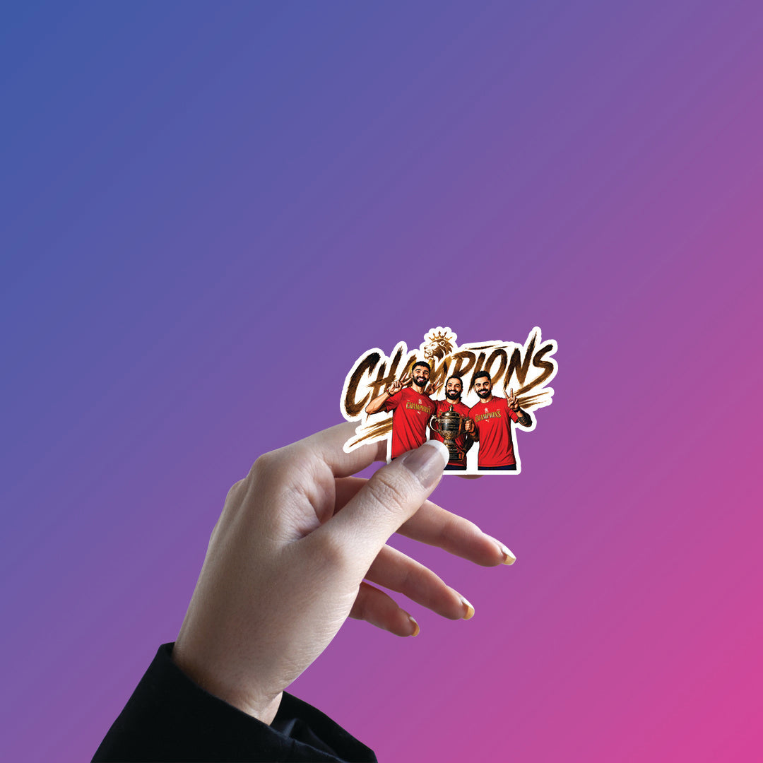 Crowned Champion Era – RCB Sticker