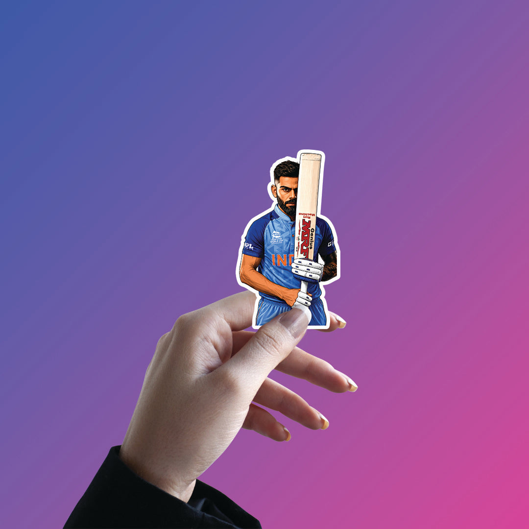 Bat Raised Pride – Virat Kohli Sticker