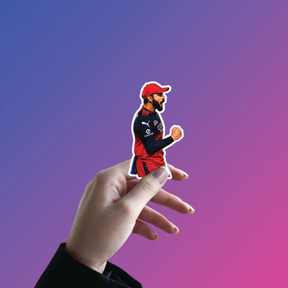 Aggressive Roar Blue – Virat Kohli Sticker
