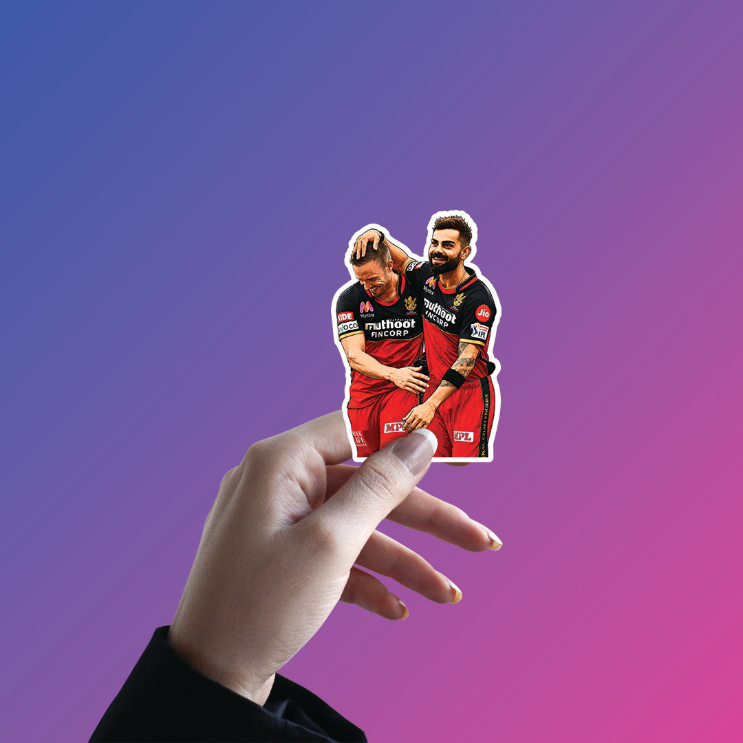 Brotherhood  Moment – Virat Kohli And ABD Sticker