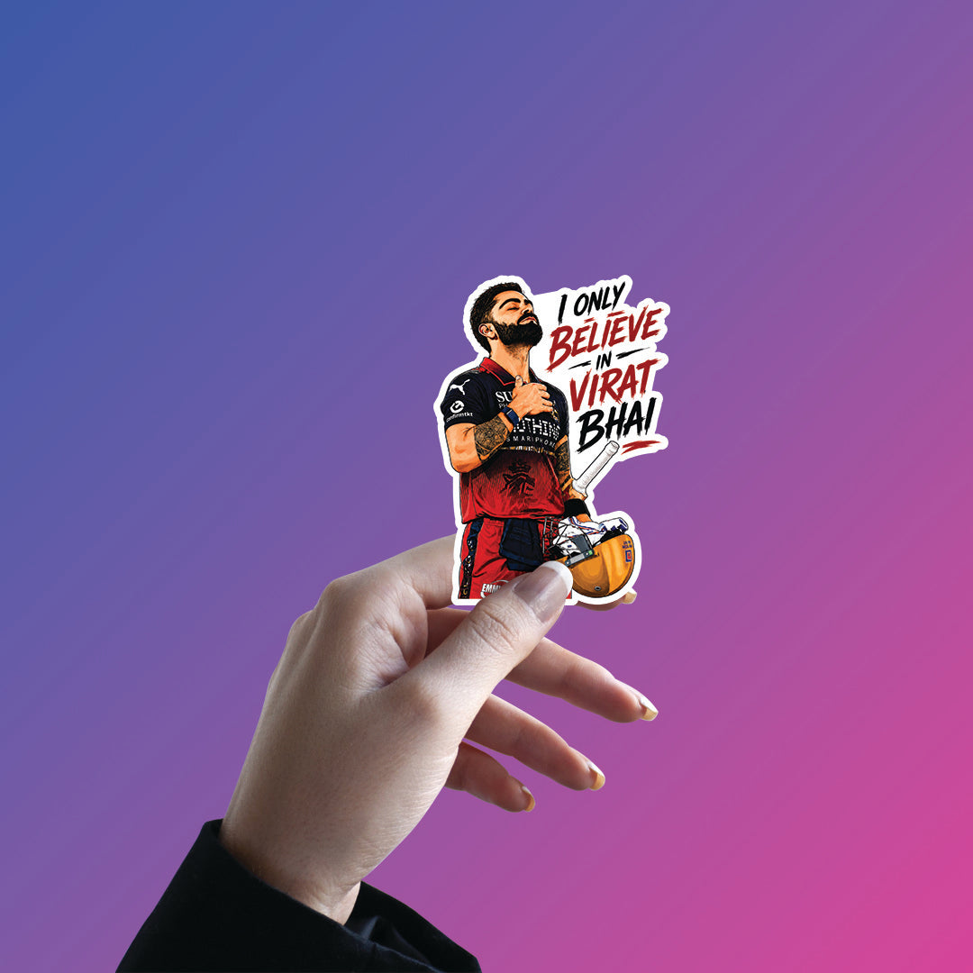 Belief Beyond Limits – Virat Kohli Sticker