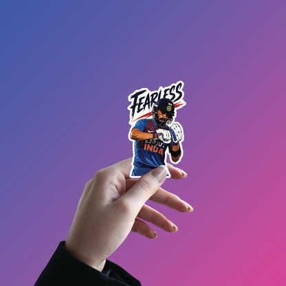Fearless Warrior Blue – Virat Kohli Sticker