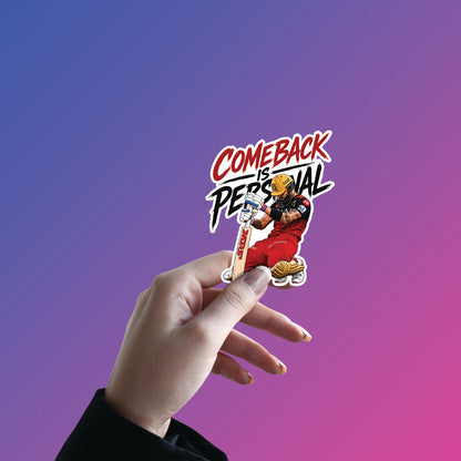 Comeback Is Personal – Virat Kohli Sticker
