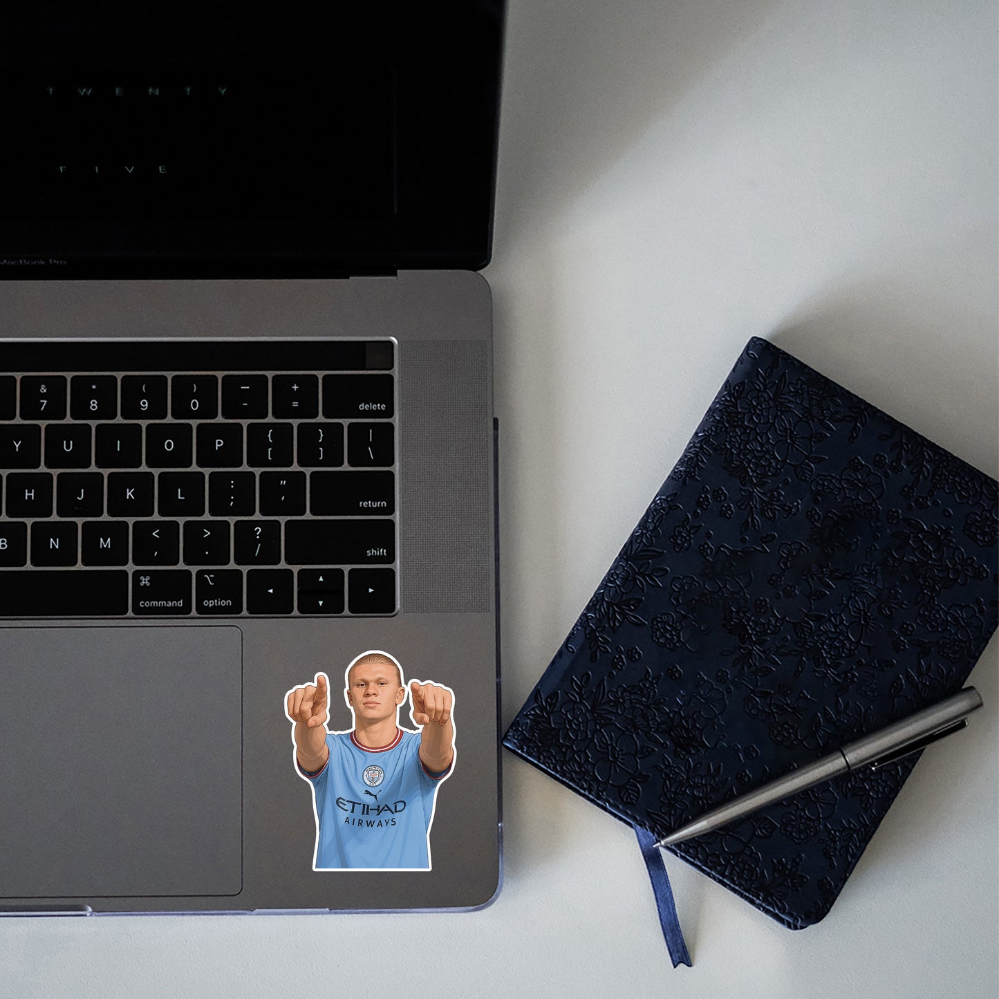 SKY BLUE CYBORG – ERLING HAALAND STICKER