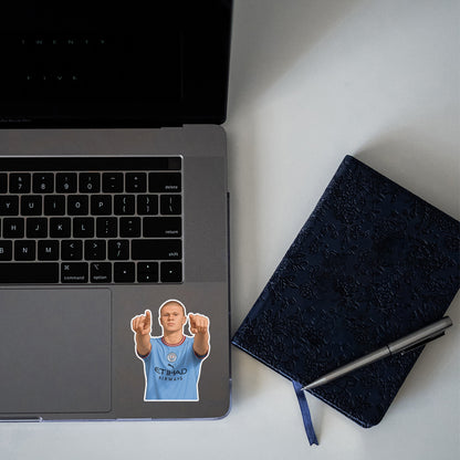 SKY BLUE CYBORG – ERLING HAALAND STICKER