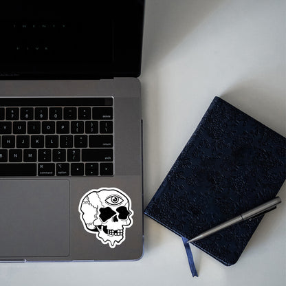 COSMIC SKULL VISION STICKER