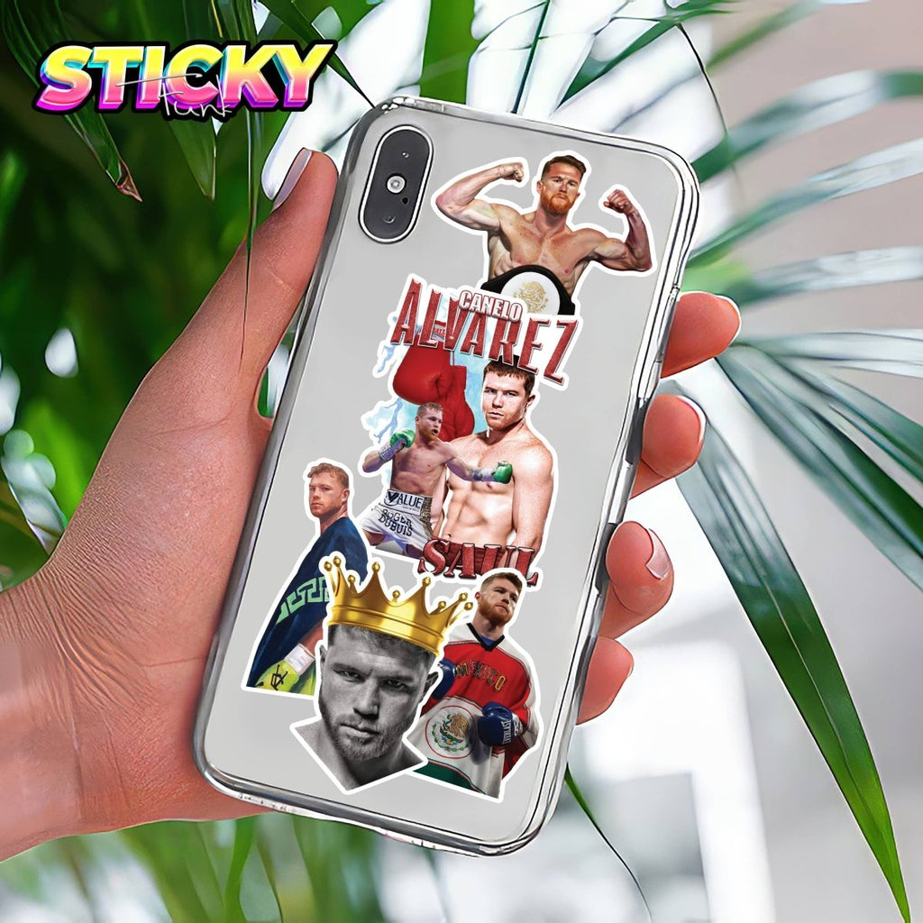 CANELO ÁLVAREZ MINI STICKERS SHEET - stickyfunk premium stickers