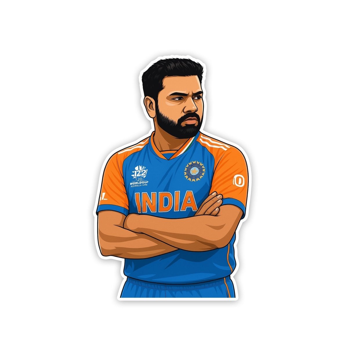 ROHIT SHARMA - WORLDCUP EDITION - 5 - stickyfunk premium stickers