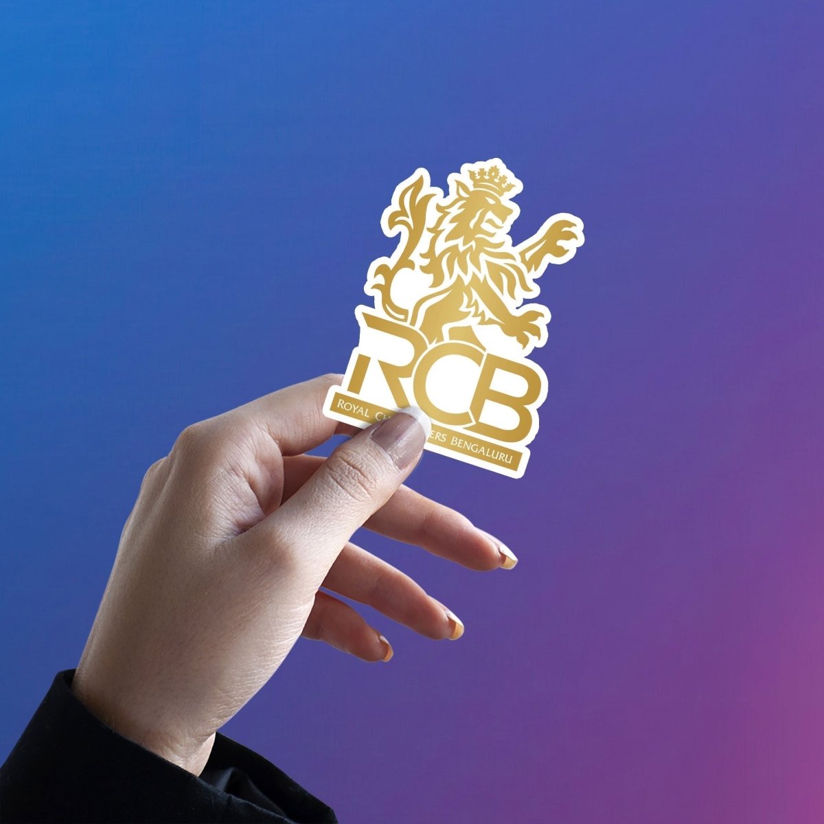RCB LOGO STICKER - stickyfunk premium stickers