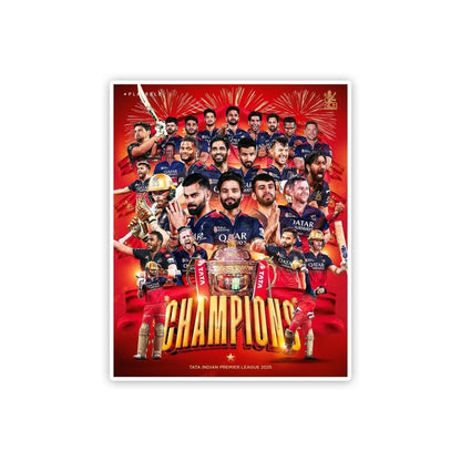 RCB TEAM - CHAMPION STICKER - stickyfunk premium stickers