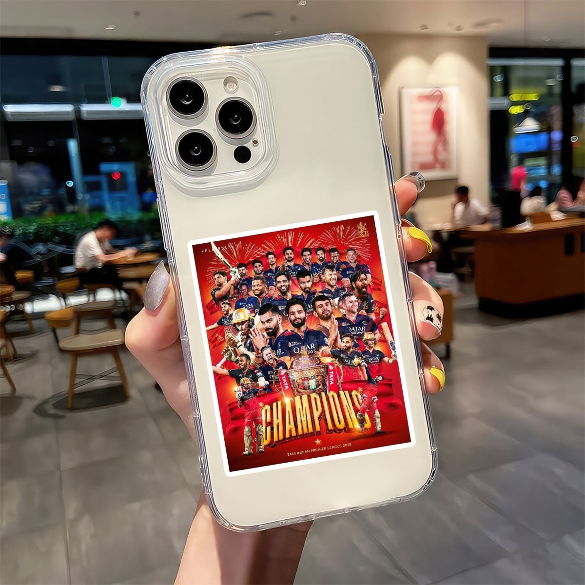 RCB TEAM - CHAMPION STICKER - stickyfunk premium stickers