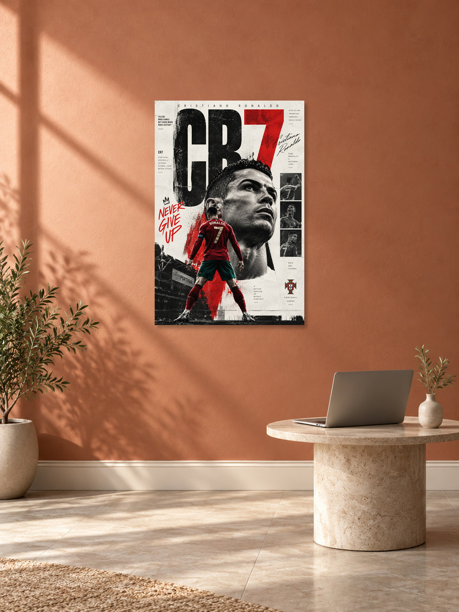 Cristiano Ronaldo wall poster 002 mockup by Stickyfunk