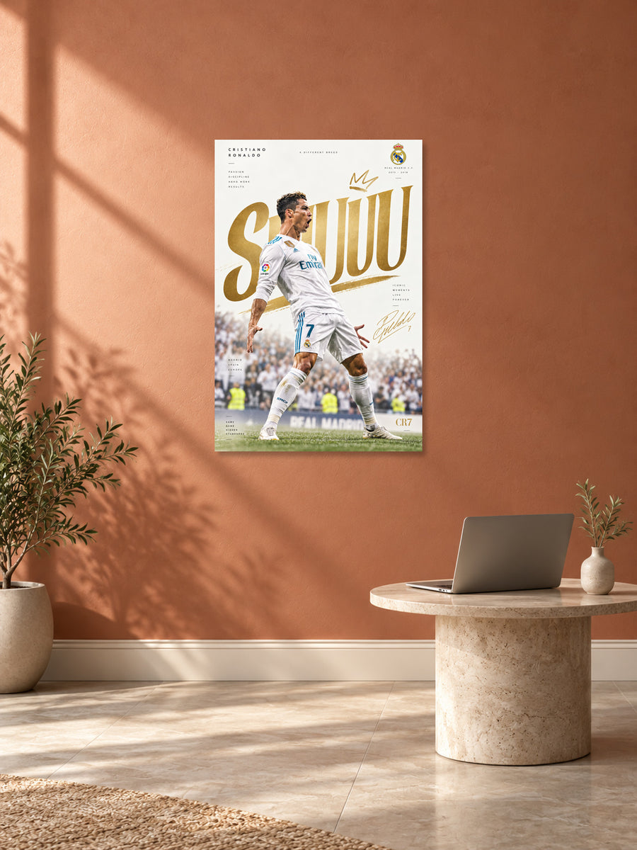 Cristiano Ronaldo wall poster 004 mockup by Stickyfunk