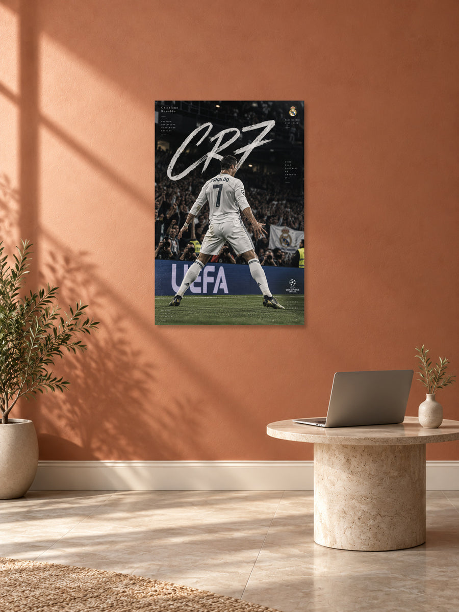 Cristiano Ronaldo wall poster 008 mockup by Stickyfunk