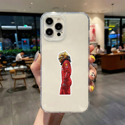 LEWIS HAMILTON - RED LEGACY SILHOUETTE STICKER