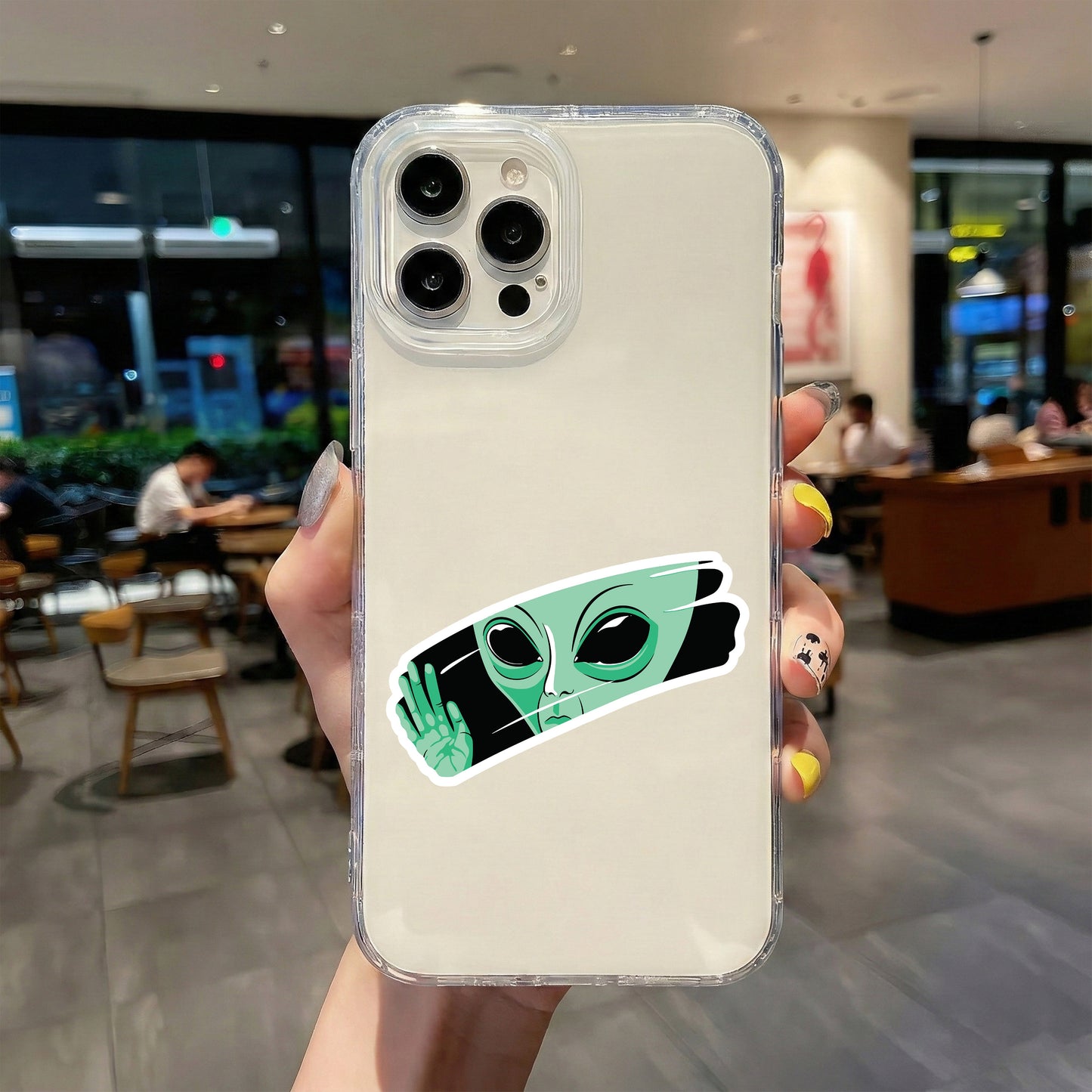 ALIEN PEACE STICKER