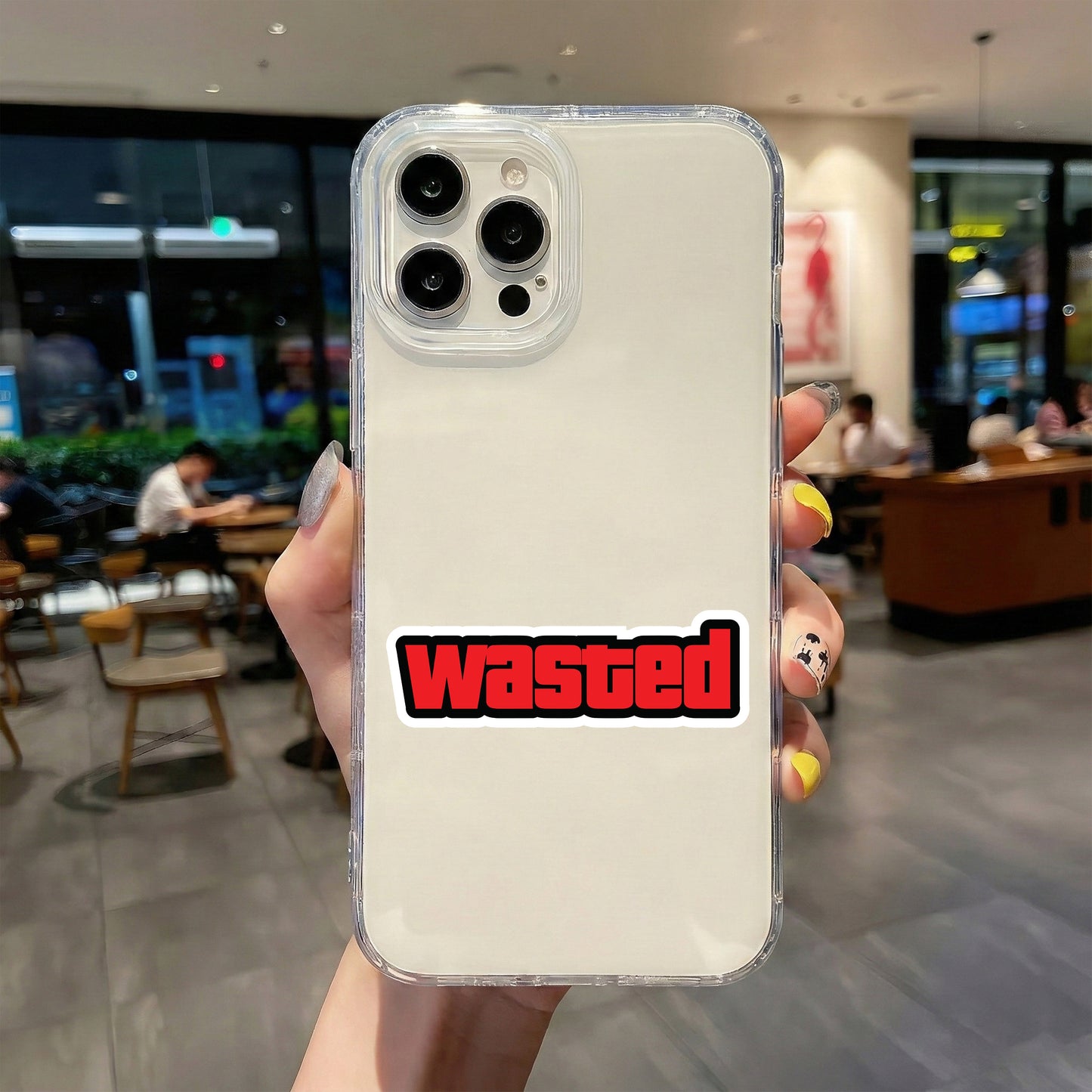 CONGRATULATIONS, YOU'RE WASTED STICKER