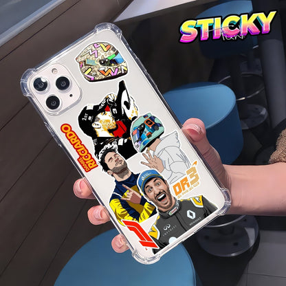 DANIEL RICCIARDO MINI STICKERS SHEET - stickyfunk premium stickers