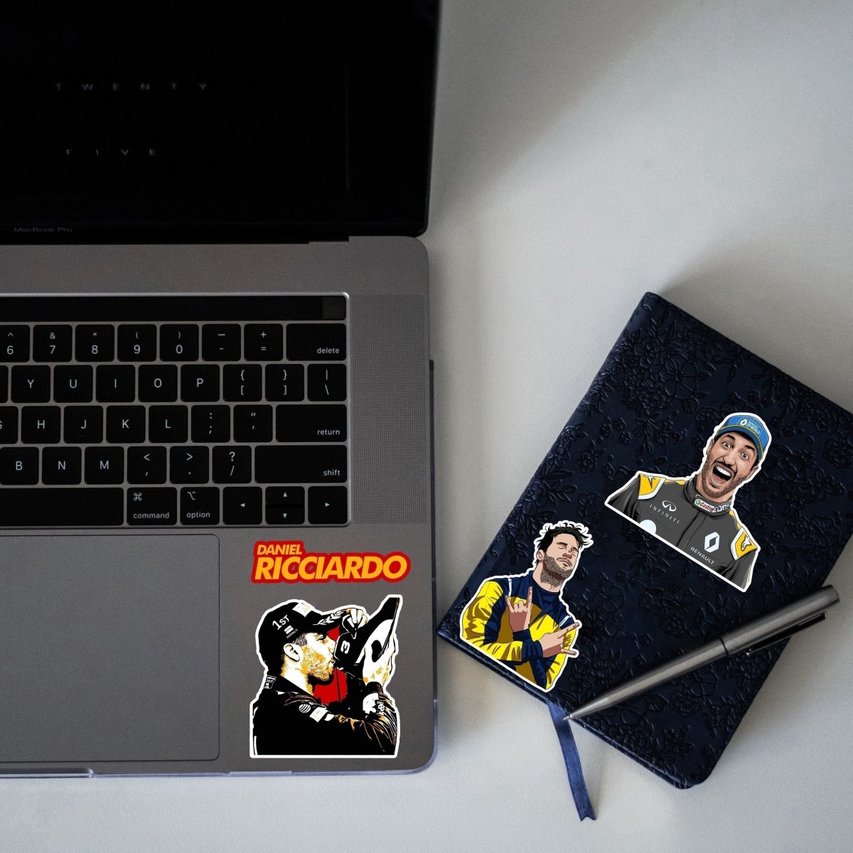 DANIEL RICCIARDO MINI STICKERS SHEET - stickyfunk premium stickers