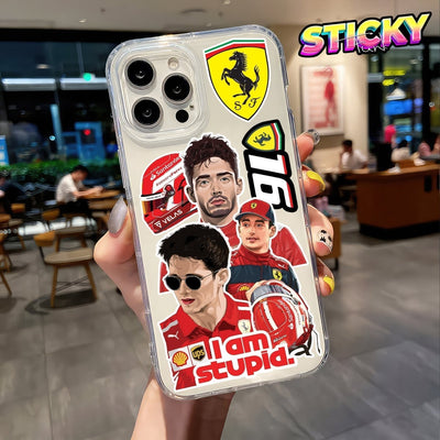 CHARLES LECLERC MINI STICKERS SHEET