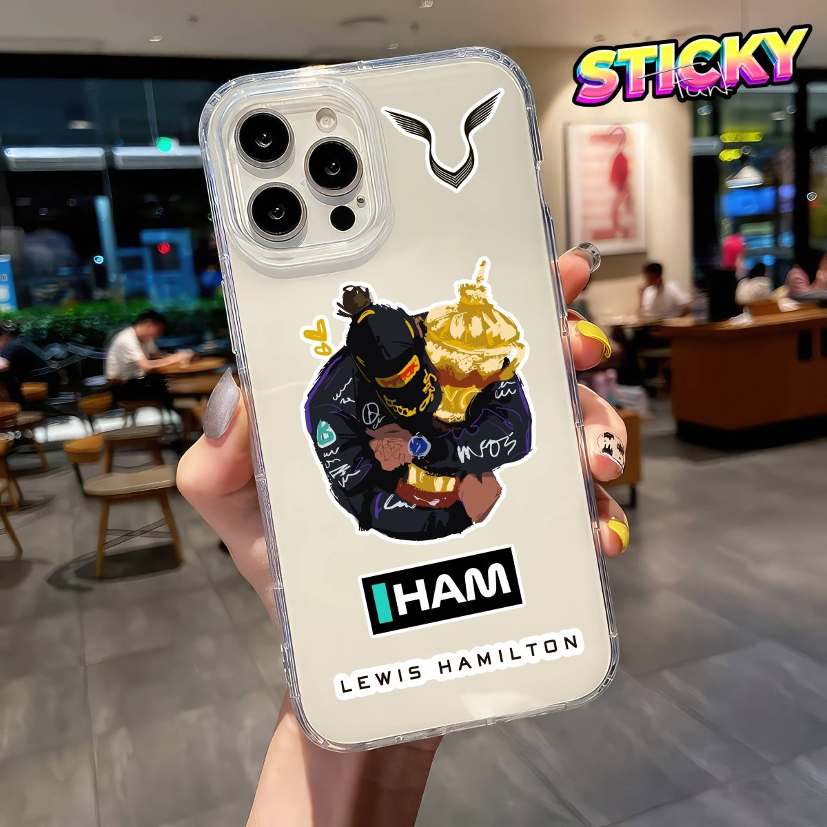 LEWIS HAMILTON MINI STICKERS SHEET