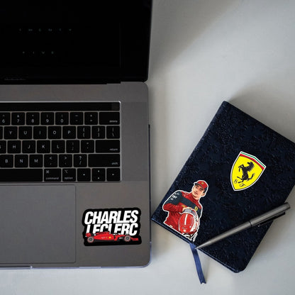 CHARLES LECLERC MINI STICKERS SHEET - stickyfunk premium stickers