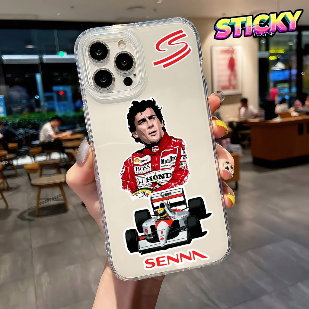 AYRTON SENNA MINI STICKERS SHEET - stickyfunk premium stickers
